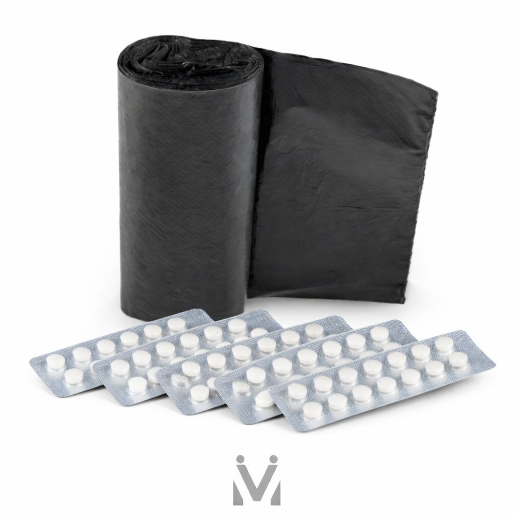 Kit econômico com 5 cartelas de tadalafila 5mg VirilMen, totalizando 150 comprimidos discreto