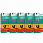 Kit econômico com 5 caixas de tadalafila 5mg VirilMen, totalizando 150 comprimidos
