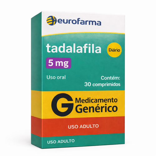 Caixa de tadalafila 5mg VirilMen com 30 comprimidos, produto original para uso masculino